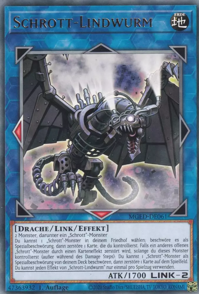 mged-de061-schrott-lindwurm-rare-maximum-gold-el-dorado Schrott-Lindwurm MGED-DE061 ist in Rare Yu-Gi-Oh Karte aus Maximum Gold El Dorado 1.Auflage