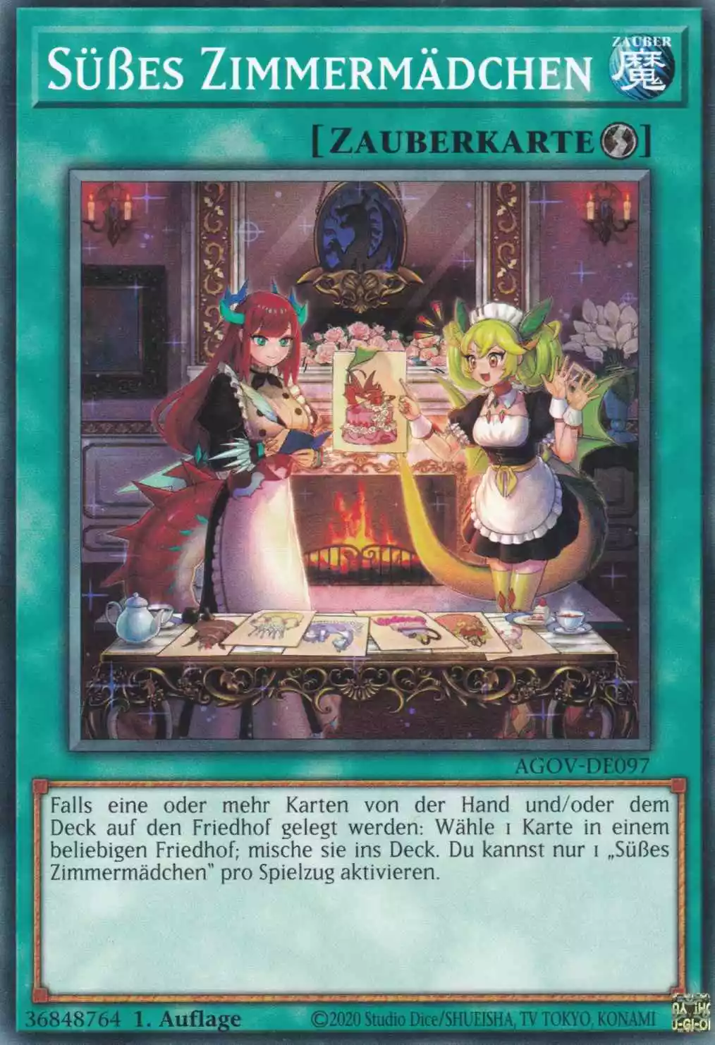 Süßes Zimmermädchen AGOV-DE097 ist in Common Yu-Gi-Oh Karte aus Age of Overlord 1.Auflage