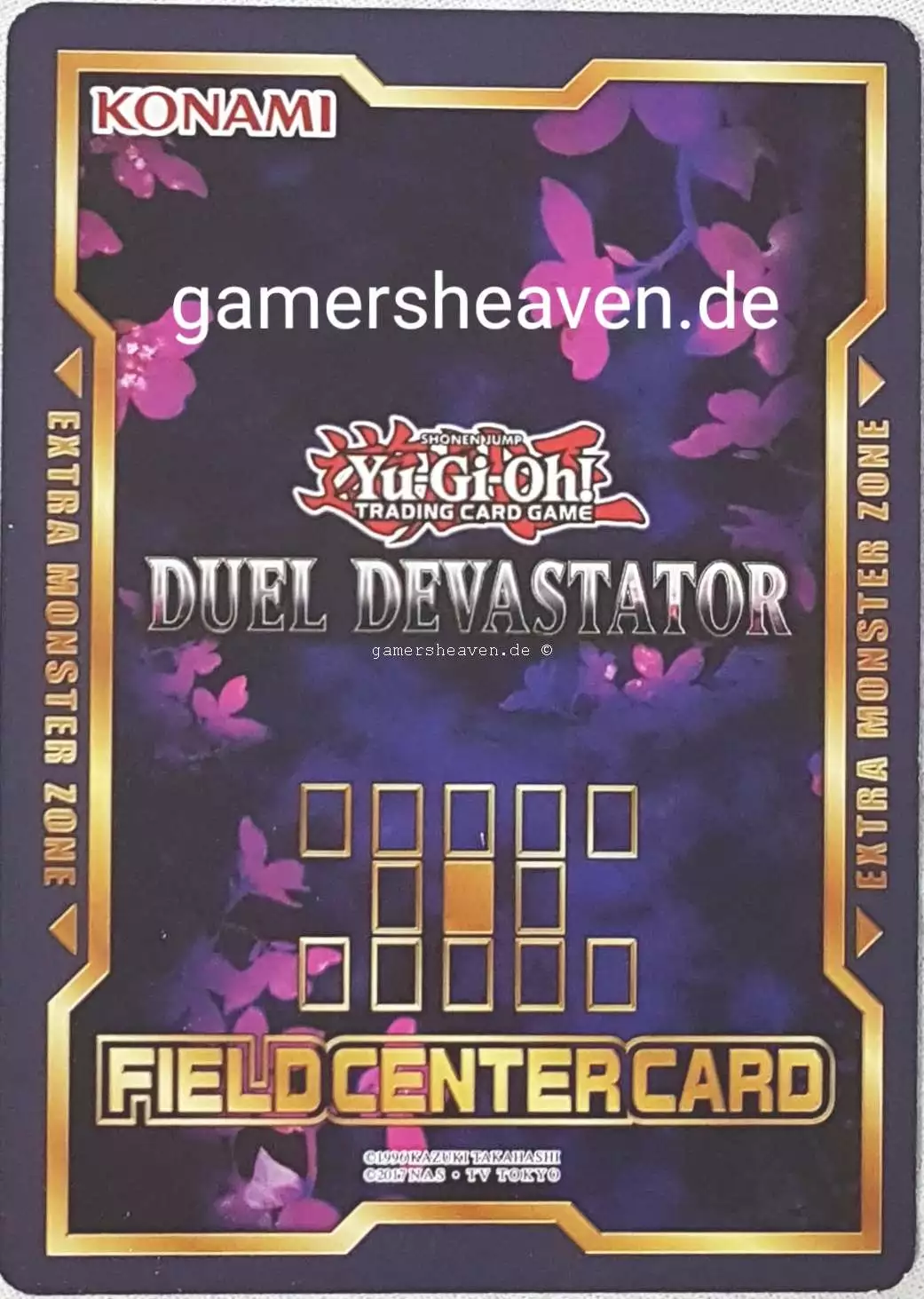 Geisterschnitter und Winterkirschblüten Field Center Card aus Duel Devastator 