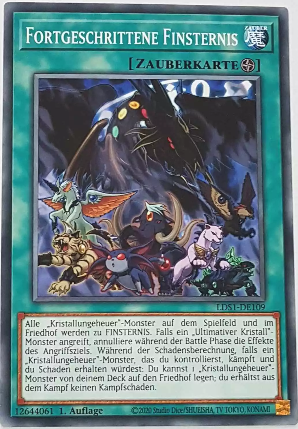 Fortgeschrittene Finsternis LDS1-DE109 ist in Common Yu-Gi-Oh Karte aus Legendary Duelists: Season 1 1.Auflage