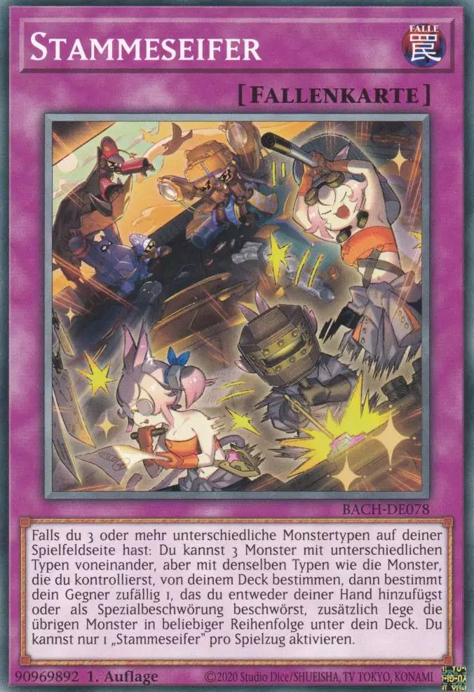 Stammeseifer BACH-DE078 ist in Common Yu-Gi-Oh Karte aus Battle of Chaos 1.Auflage