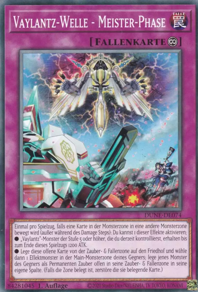 Vaylantz-Welle - Meister-Phase DUNE-DE074 ist in Common Yu-Gi-Oh Karte aus Duelist Nexus 1.Auflage