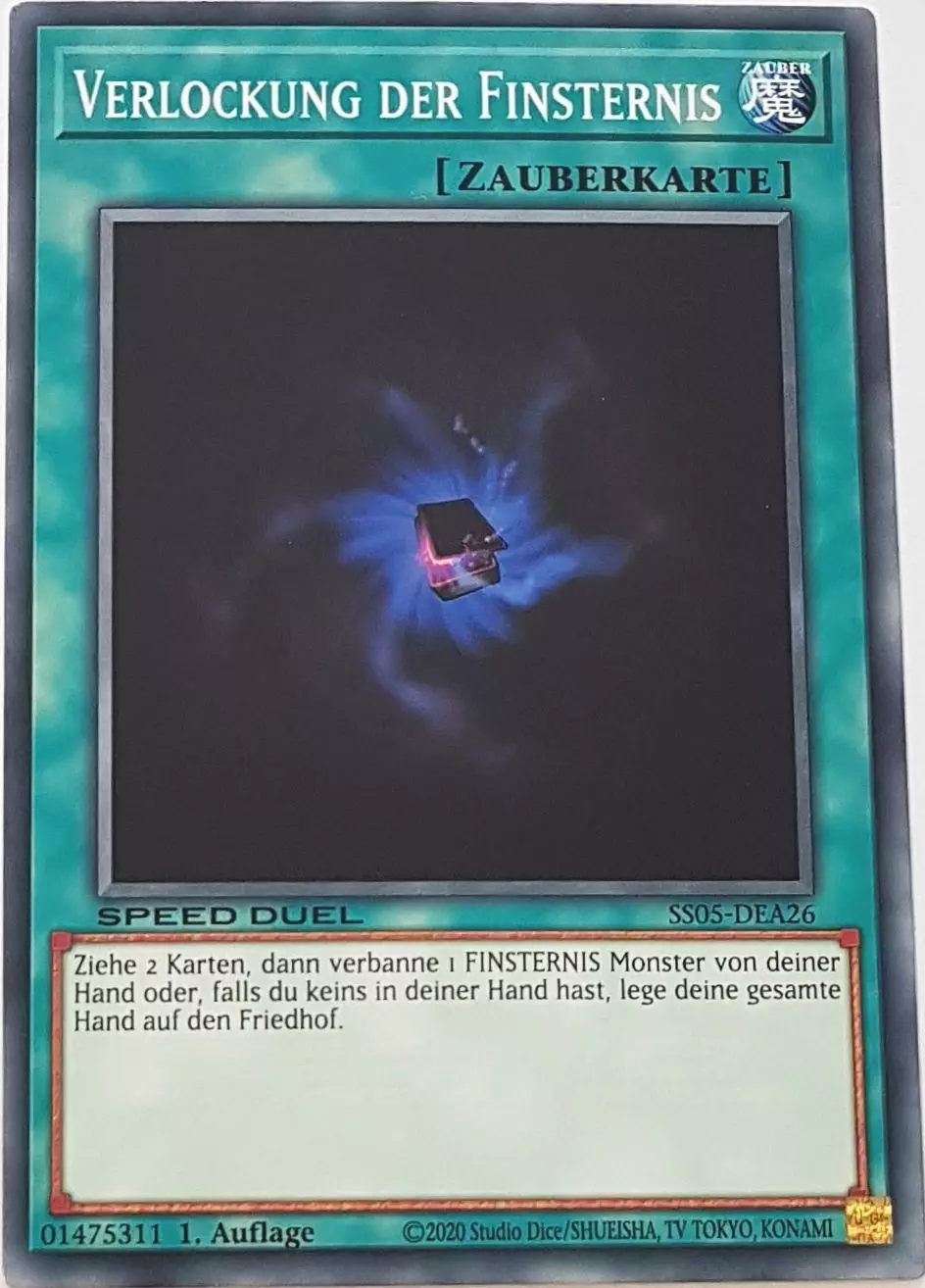 Verlockung der Finsternis SS05-DEA26 ist in Common Yu-Gi-Oh Karte aus Twisted Nightmares 1.Auflage