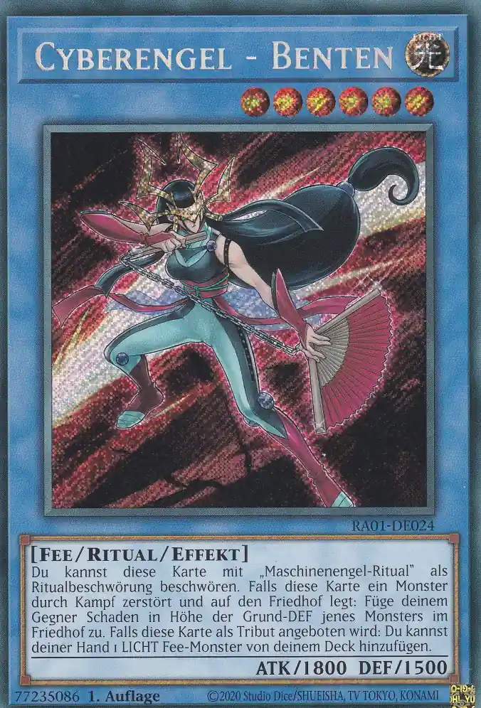 ra01-de024-scr-cyberengel-benten-secret-rare-25th-anniversary-rarity-collection Cyberengel - Benten RA01-DE024 ist in Secret Rare Yu-Gi-Oh Karte aus 25th Anniversary Rarity Collection 1.Auflage