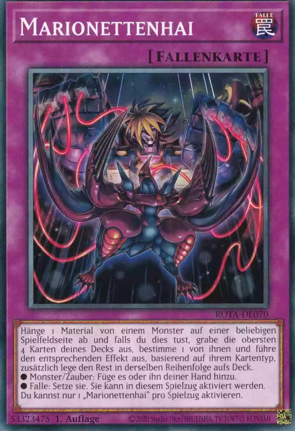 Marionettenhai ROTA-DE070 ist in Common Yu-Gi-Oh Karte aus Rage of the Abyss 1.Auflage