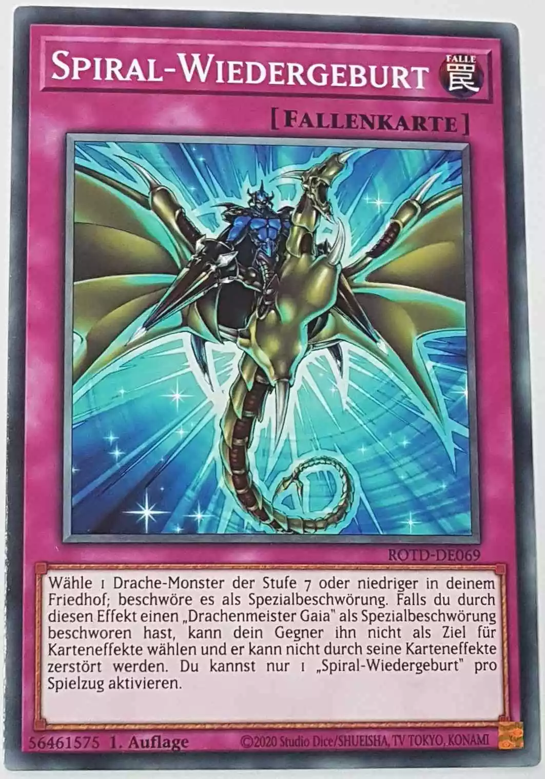 Spiral-Wiedergeburt ROTD-DE069 ist in Common Yu-Gi-Oh Karte aus Rise of the Duelist 1.Auflage