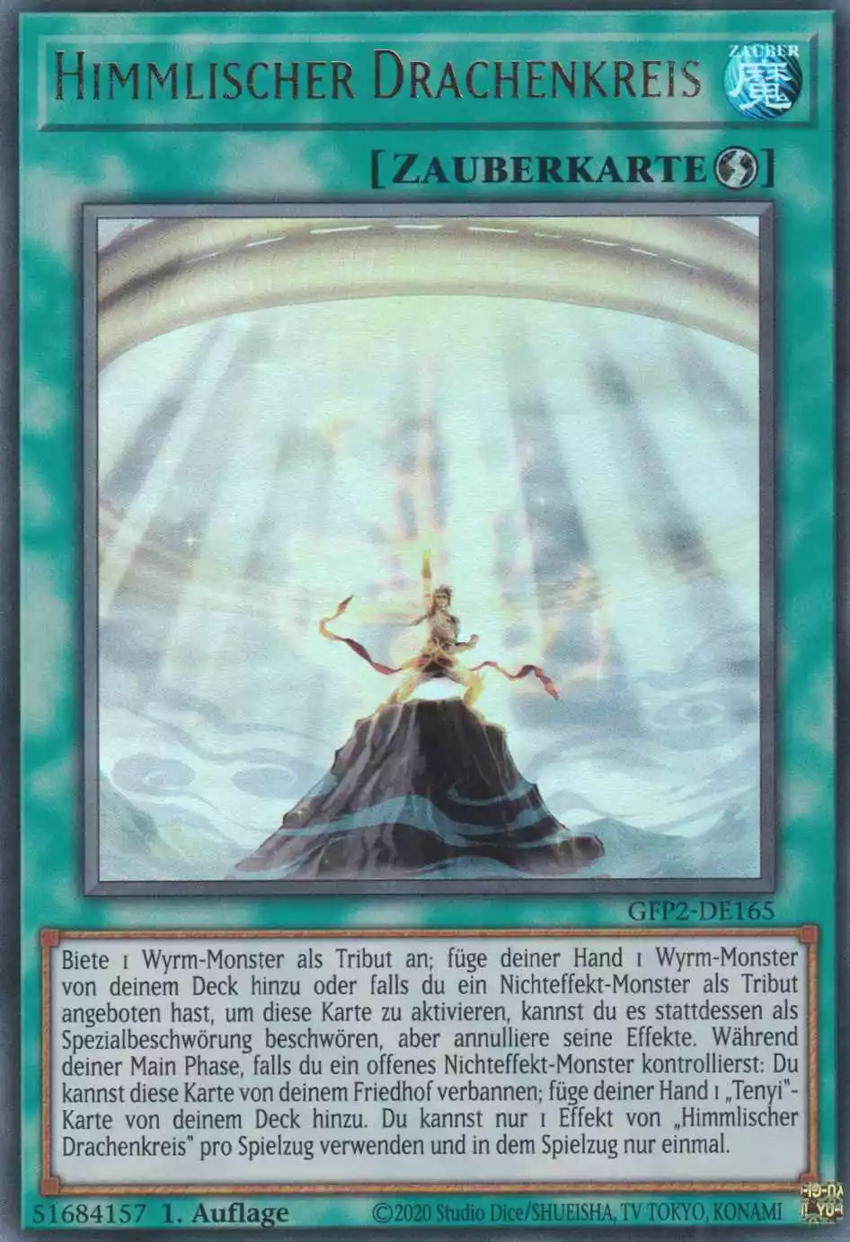 Himmlischer Drachenkreis GFP2-DE165 ist in Ultra Rare Yu-Gi-Oh Karte aus Ghosts from the Past The 2nd Haunting 1.Auflage