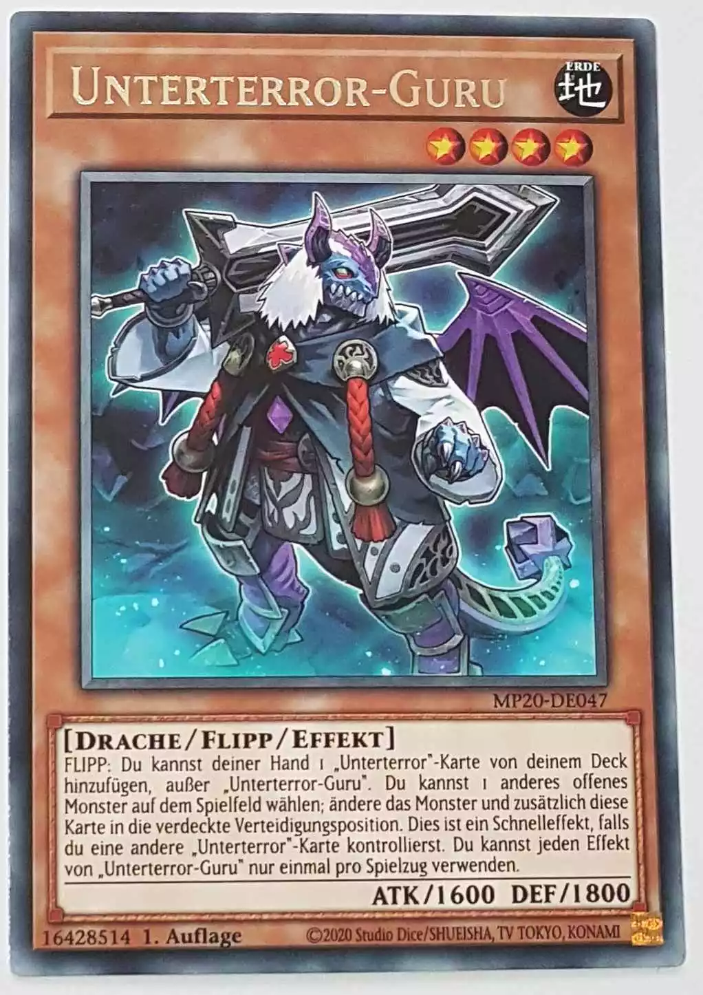 Unterterror-Guru MP20-DE047 ist in Rare Yu-Gi-Oh Karte aus 2020 Tin of Lost Memories 1.Auflage