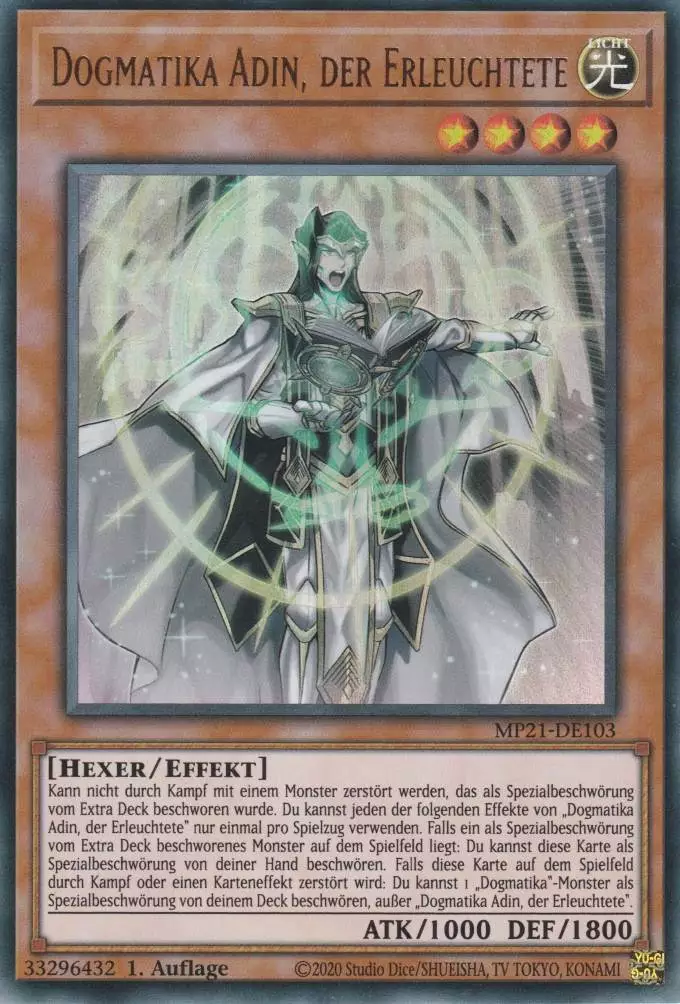 mp21-de103-dogmatika-adin-der-erleuchtete-ultra-rare-tin-of-ancient-battles Dogmatika Adin, der Erleuchtete MP21-DE103 ist in Ultra Rare Yu-Gi-Oh Karte aus Tin of Ancient Battles 1.Auflage