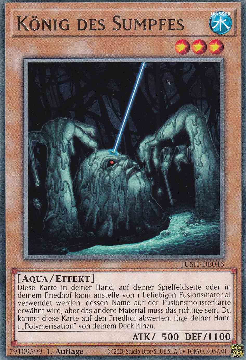 König des Sumpfes JUSH-DE046 ist in Rare Yu-Gi-Oh Karte aus Justice Hunters 1.Auflage