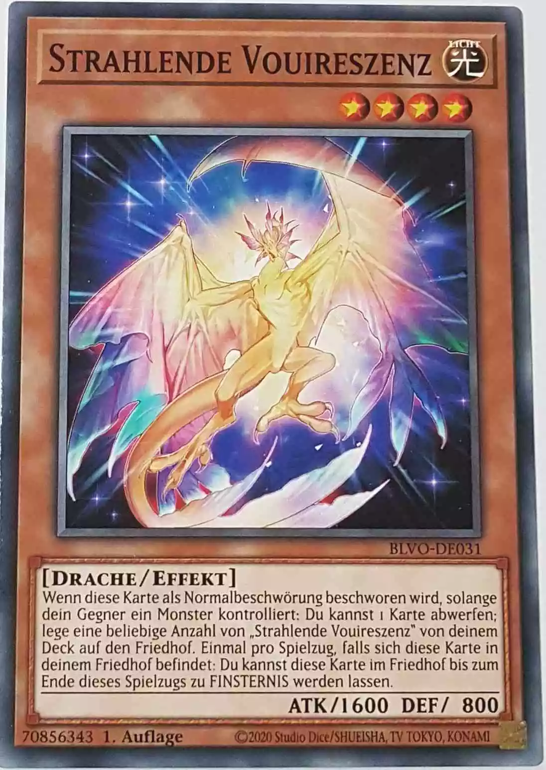 Strahlende Vouireszenz BLVO-DE031 ist in Common Yu-Gi-Oh Karte aus Blazing Vortex 1.Auflage