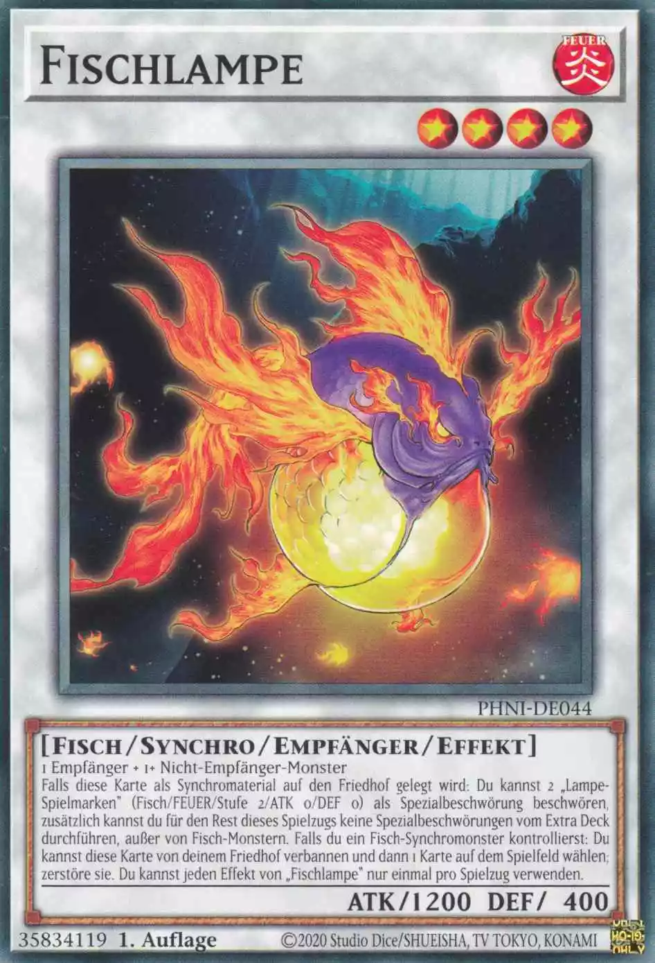 Fischlampe PHNI-DE044 ist in Common Yu-Gi-Oh Karte aus Phantom Nightmare 1.Auflage