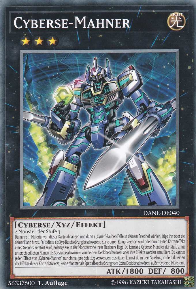 Cyberse-Mahner DANE-DE040 ist in Common Yu-Gi-Oh Karte aus Dark Neostorm 1.Auflage