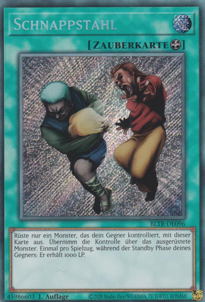 Schnappstahl BLTR-DE096 ist in Secret Rare Yu-Gi-Oh Karte aus Battles of Legend Terminal Revenge 1.Auflage