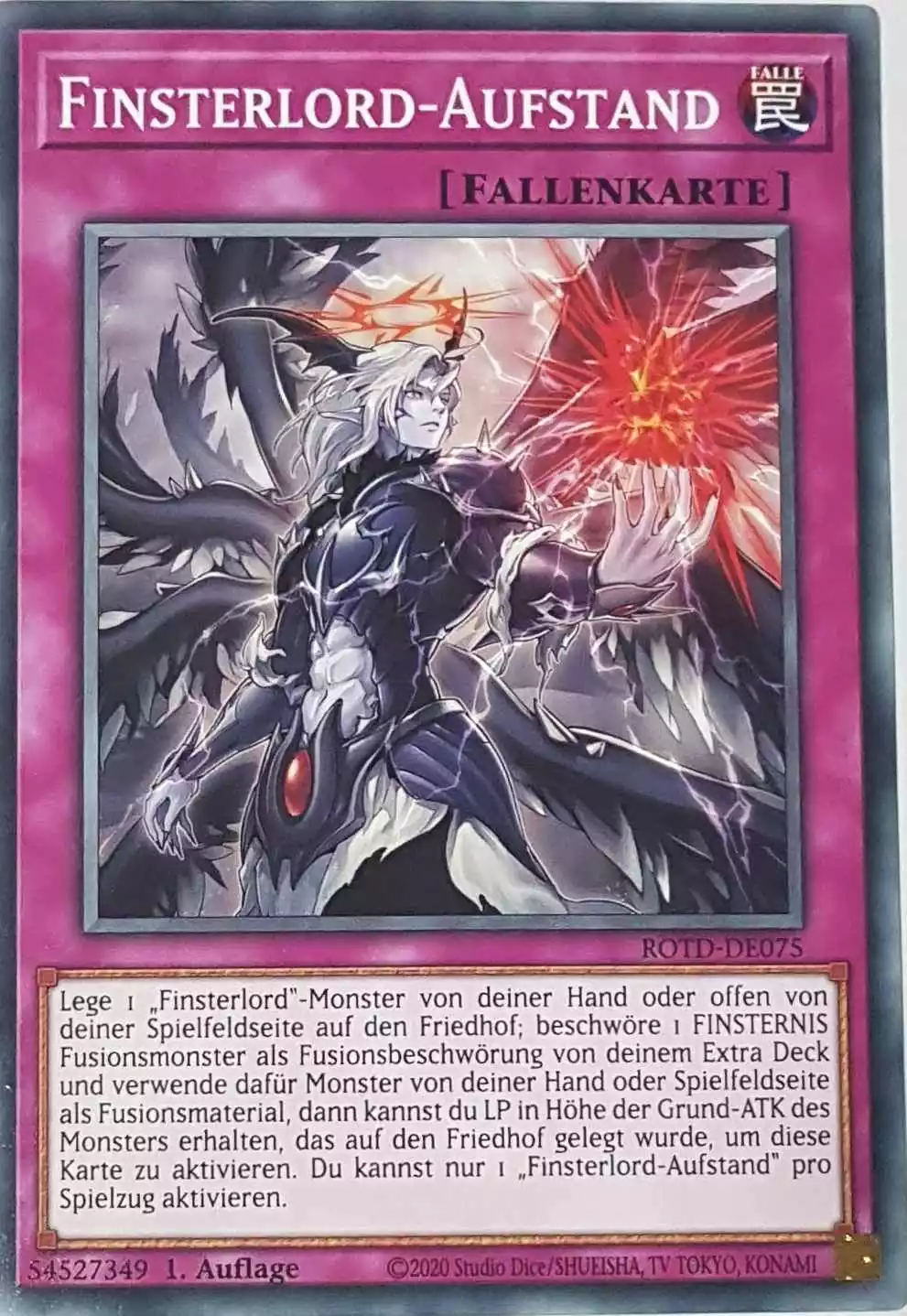 Finsterlord-Aufstand ROTD-DE075 ist in Common Yu-Gi-Oh Karte aus Rise of the Duelist 1.Auflage