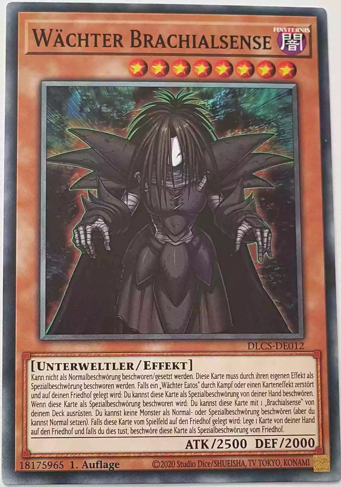 Wächter Brachialsense DLCS-DE012 ist in Common Yu-Gi-Oh Karte aus Dragons of Legend The Complete Series 1.Auflage