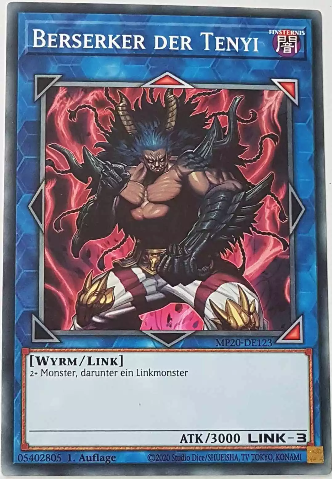 mp20-de123-berserker-der-tenyi-common Berserker der Tenyi MP20-DE123 ist in Common Yu-Gi-Oh Karte aus 2020 Tin of Lost Memories 1.Auflage