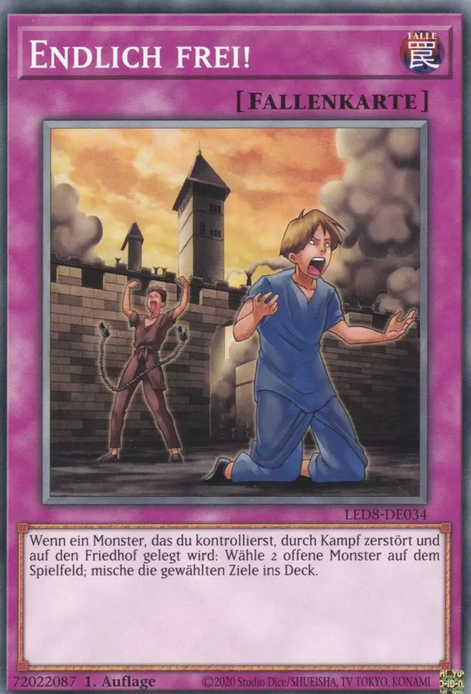 Endlich frei! LED8-DE034 ist in Common Yu-Gi-Oh Karte aus Legendary Duelists Synchro Storm 1.Auflage