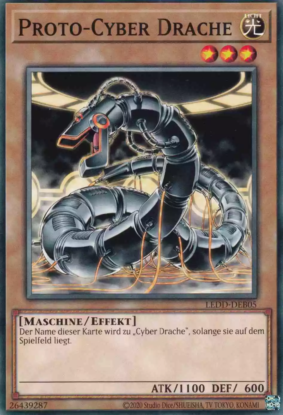Proto-Cyber Drache LEDD-DEB05 ist in Common Yu-Gi-Oh Karte aus Legendary Dragon Decks unlimitiert