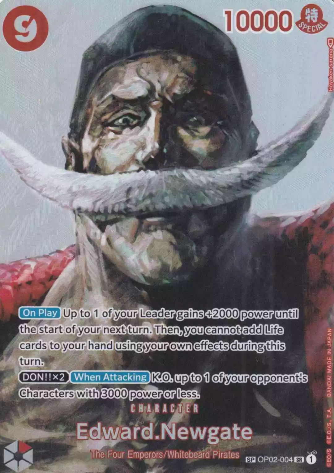 op02-004-b-edward-newgate-special-card-kingdoms-of-intrigue Edward.Newgate OP02-004 ist in Special Card. Die One Piece Karte ist aus Kingdoms Of Intrigue in Parallel Alternative Art.