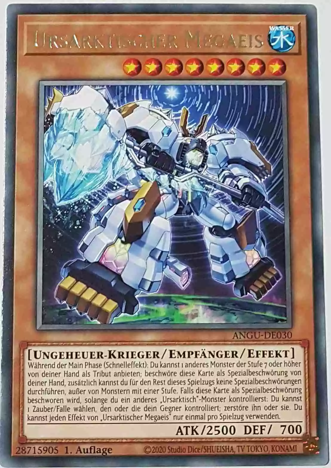 Ursarktischer Megaeis ANGU-DE030 ist in Rare Yu-Gi-Oh Karte aus Ancient Guardians 1.Auflage