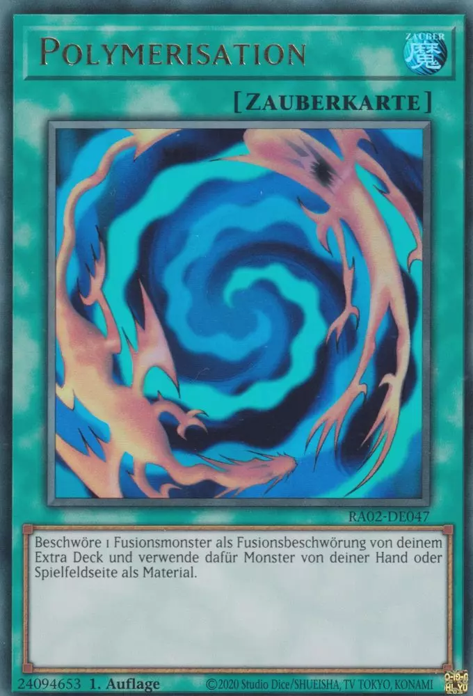 Polymerisation RA02-DE047 ist in Ultra Rare Yu-Gi-Oh Karte aus 25th Anniversary Rarity Collection 2 1.Auflage