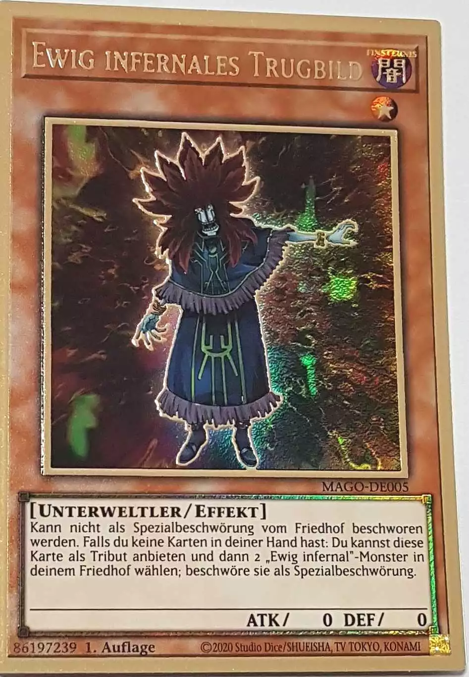 Ewig infernales Trugbild MAGO-DE005 ist in Premium Gold Rare Yu-Gi-Oh Karte aus Maximum Gold 1. Auflage