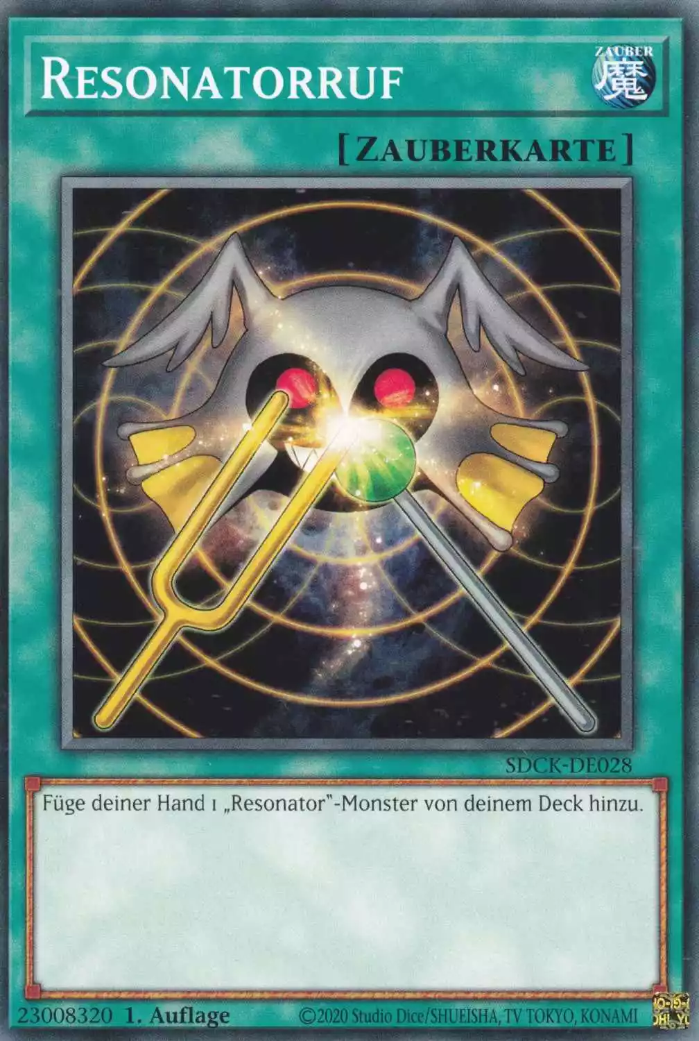 Resonatorruf SDCK-DE028 ist in Common Yu-Gi-Oh Karte aus The Crimson King 1.Auflage