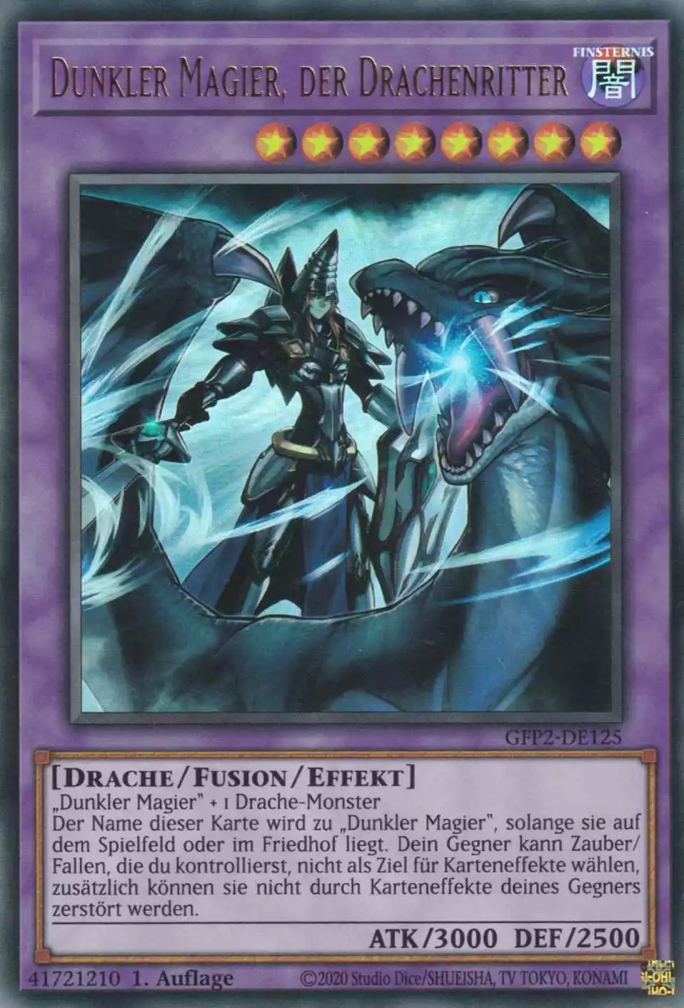 Dunkler Magier, der Drachenritter GFP2-DE125 ist in Ultra Rare Yu-Gi-Oh Karte aus Ghosts from the Past The 2nd Haunting 1.Auflage