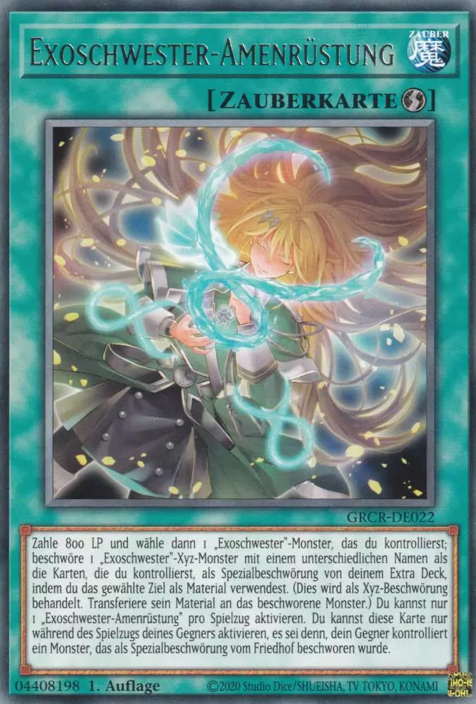 Exoschwester-Amenrüstung GRCR-DE022 ist in Rare Yu-Gi-Oh Karte aus The Grand Creators 1.Auflage