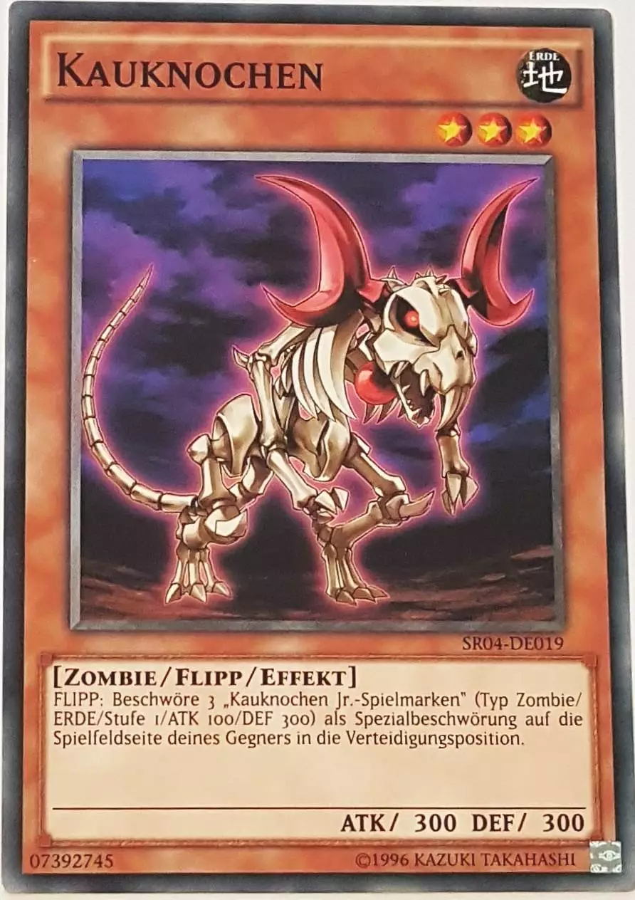 Kauknochen SR04-DE019 ist in Common Yu-Gi-Oh Karte aus Dinosmasher's Fury 