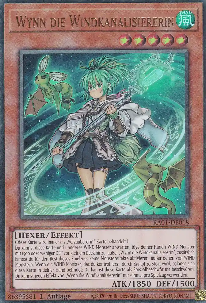 ra01-de018-ur-wynn-die-windkanalisiererin-ultra-rare-25th-anniversary-rarity-collection Wynn die Windkanalisiererin RA01-DE018 ist in Ultra Rare Yu-Gi-Oh Karte aus 25th Anniversary Rarity Collection 1.Auflage