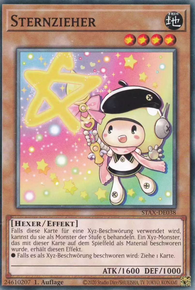 Sternzieher STAX-DE038 ist in Common Yu-Gi-Oh Karte aus 2-Player Starter Set 1.Auflage