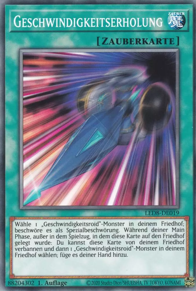 Geschwindigkeitserholung LED8-DE019 ist in Common Yu-Gi-Oh Karte aus Legendary Duelists Synchro Storm 1.Auflage