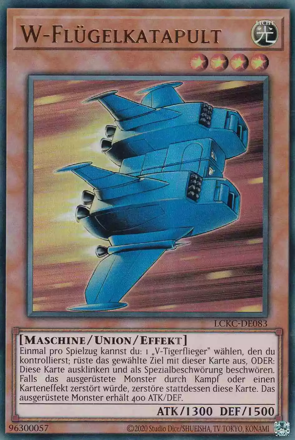 W-Flügelkatapult LCKC-DE083 ist in Ultra Rare Yu-Gi-Oh Karte aus Legendary Collection Kaiba unlimitiert