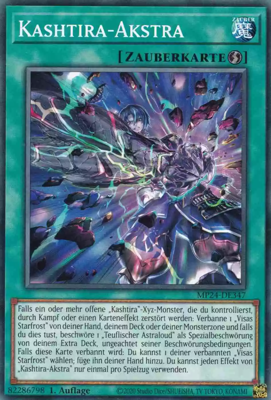 Kashtira-Akstra MP24-DE347 ist in Common Yu-Gi-Oh Karte aus 25th Anniversary Tin Dueling Mirrors 1.Auflage