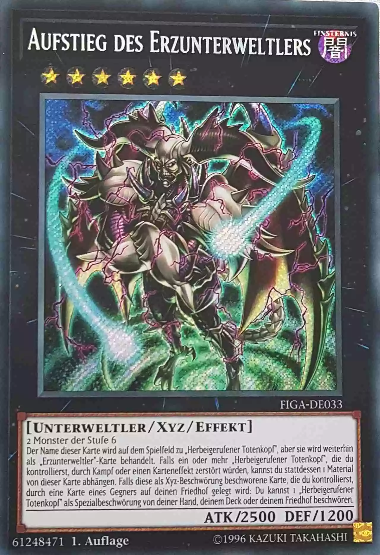 Aufstieg des Erzunterweltlers FIGA-DE033 ist in Secret Rare Yu-Gi-Oh Karte aus Fists of the Gadgets 1.Auflage