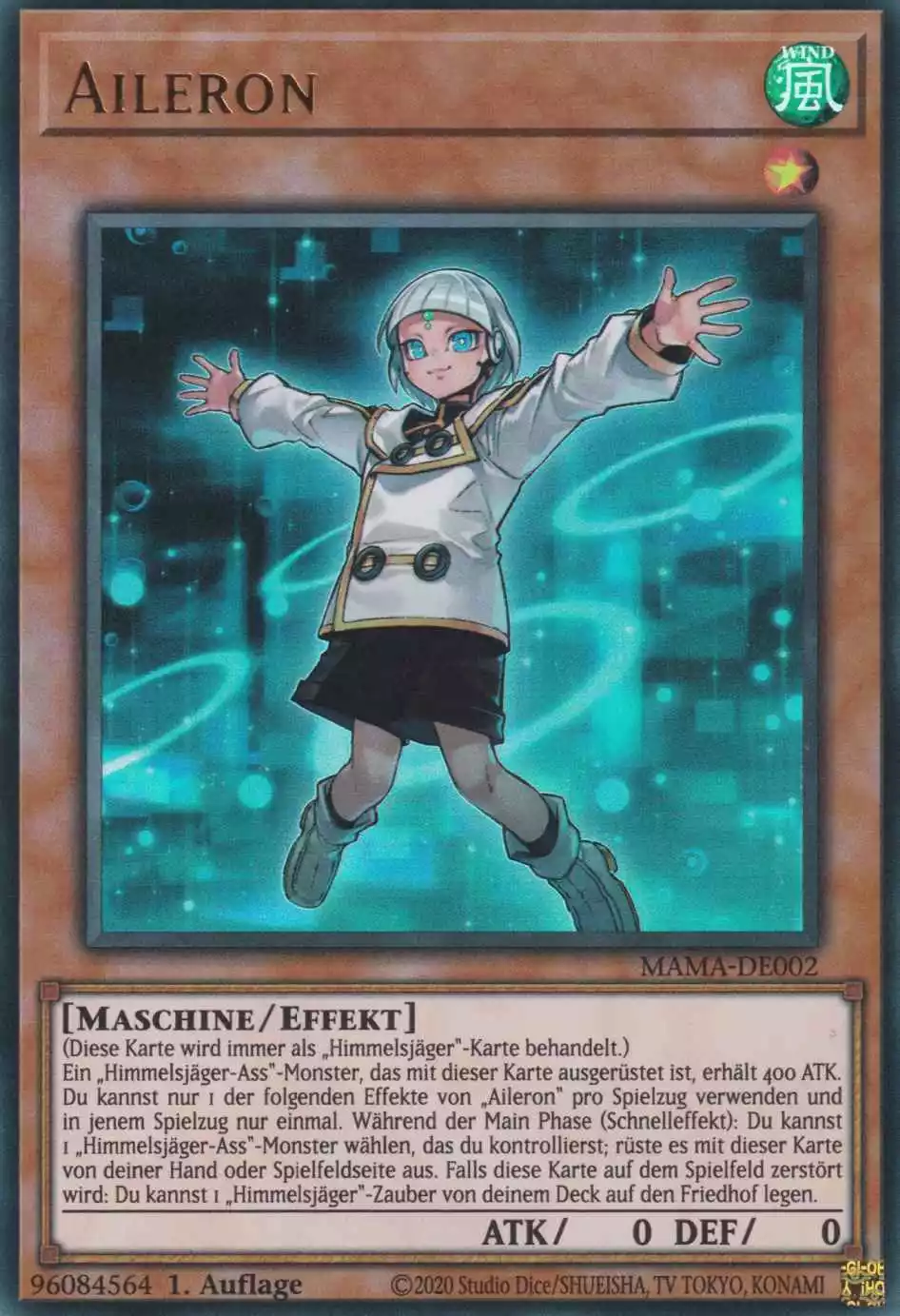 Aileron MAMA-DE002 ist in Ultra Rare Yu-Gi-Oh Karte aus Magnificent Mavens 1.Auflage