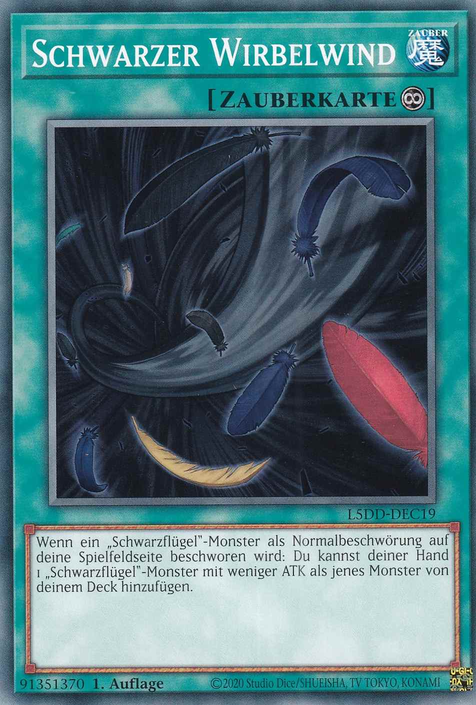 Schwarzer Wirbelwind L5DD-DEC19 ist in Common Yu-Gi-Oh Karte aus Legendary 5D’s Decks 1.Auflage