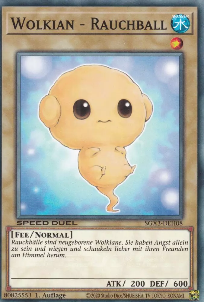 sgx3-deh08-wolkian-rauchball-common-speed-duel-gx-duelists-of-shadows Wolkian - Rauchball SGX3-DEH08 ist in Common Yu-Gi-Oh Karte aus Speed Duel GX: Duelists of Shadows 1.Auflage