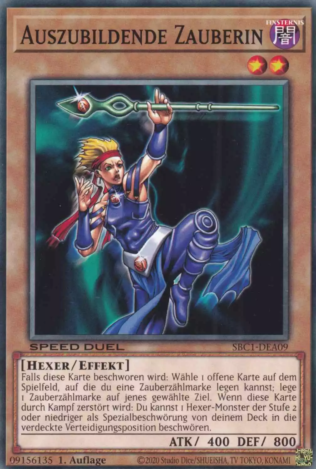 Auszubildende Zauberin SBC1-DEA09 ist in Common Yu-Gi-Oh Karte aus Streets of Battle City 1.Auflage