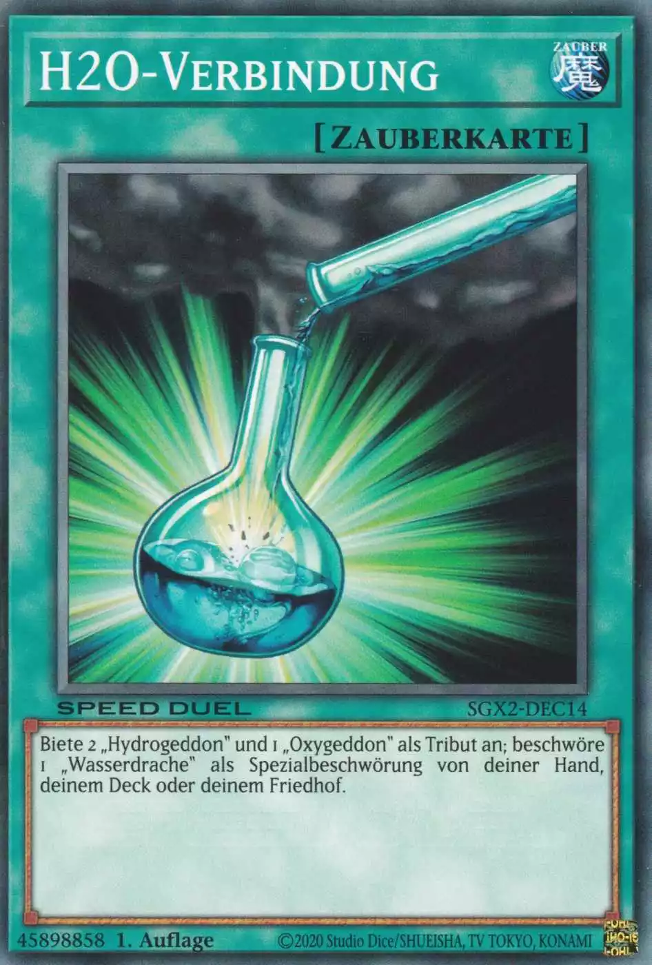 H2O-Verbindung SGX2-DEC14 ist in Common Yu-Gi-Oh Karte aus Speed Duel GX: Midterm Paradox 1.Auflage
