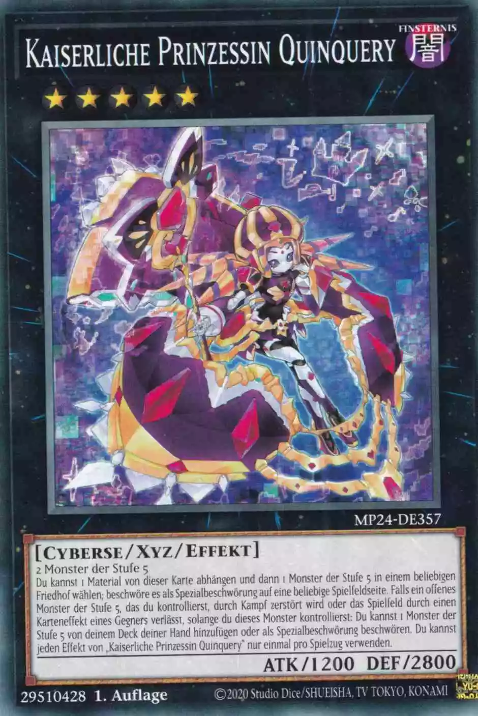 Kaiserliche Prinzessin Quinquery MP24-DE357 ist in Common Yu-Gi-Oh Karte aus 25th Anniversary Tin Dueling Mirrors 1.Auflage