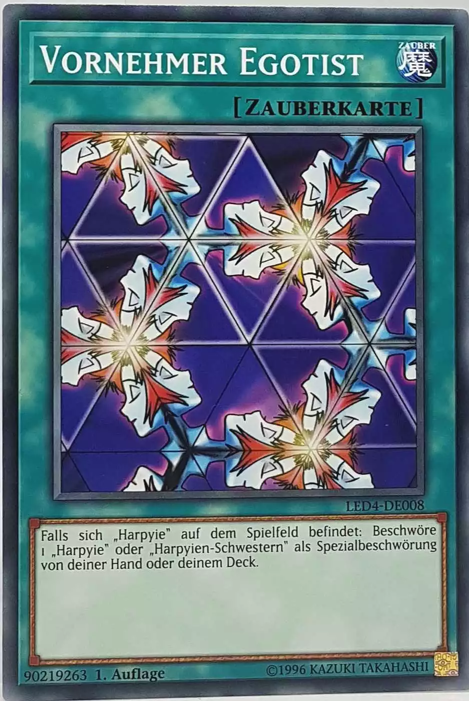 Vornehmer Egotist LED4-DE008 ist in Common Yu-Gi-Oh Karte aus Legendary Duelists Sisters of the Rose 1. Auflage