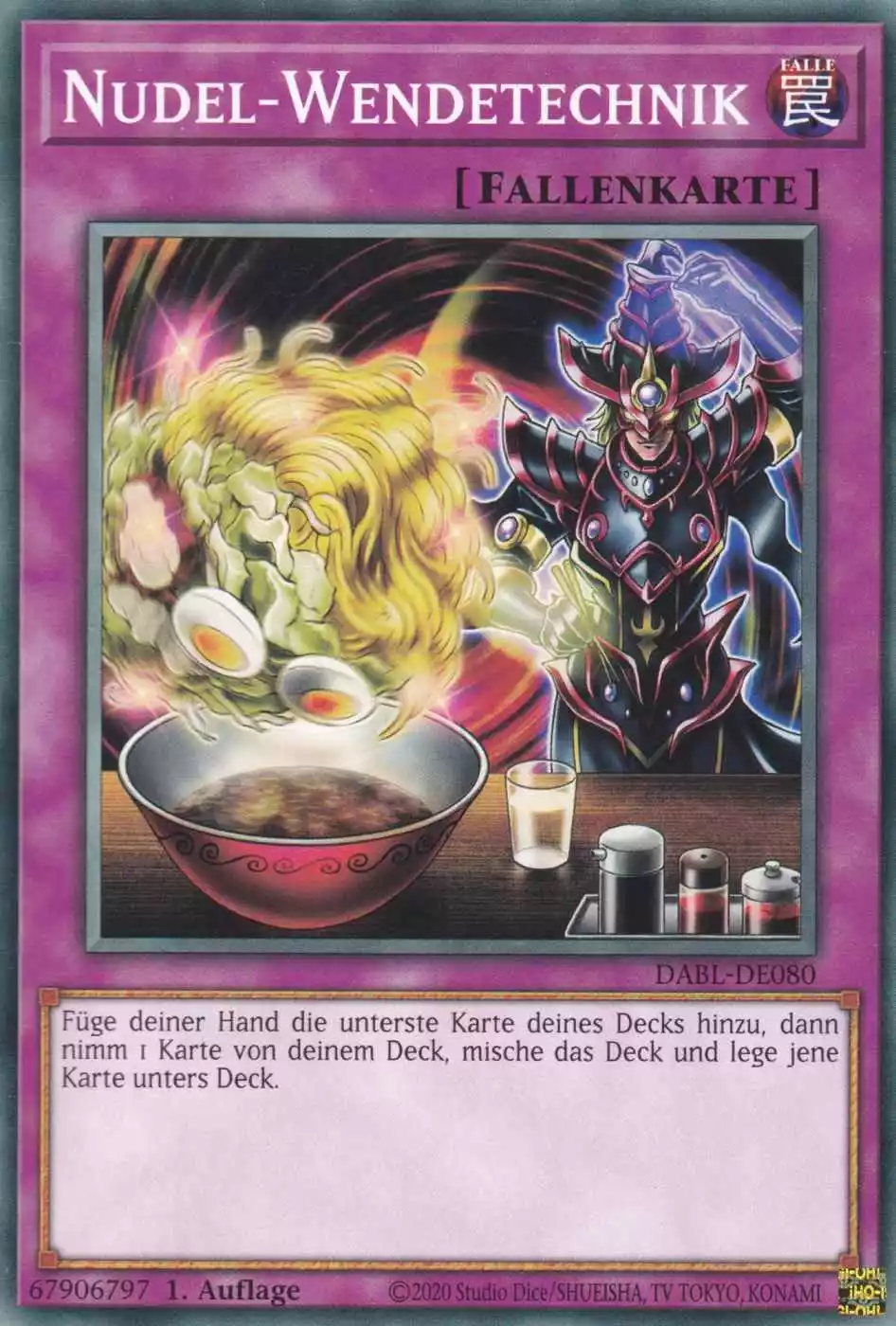 Nudel-Wendetechnik DABL-DE080 ist in Common Yu-Gi-Oh Karte aus Darkwing Blast 1.Auflage