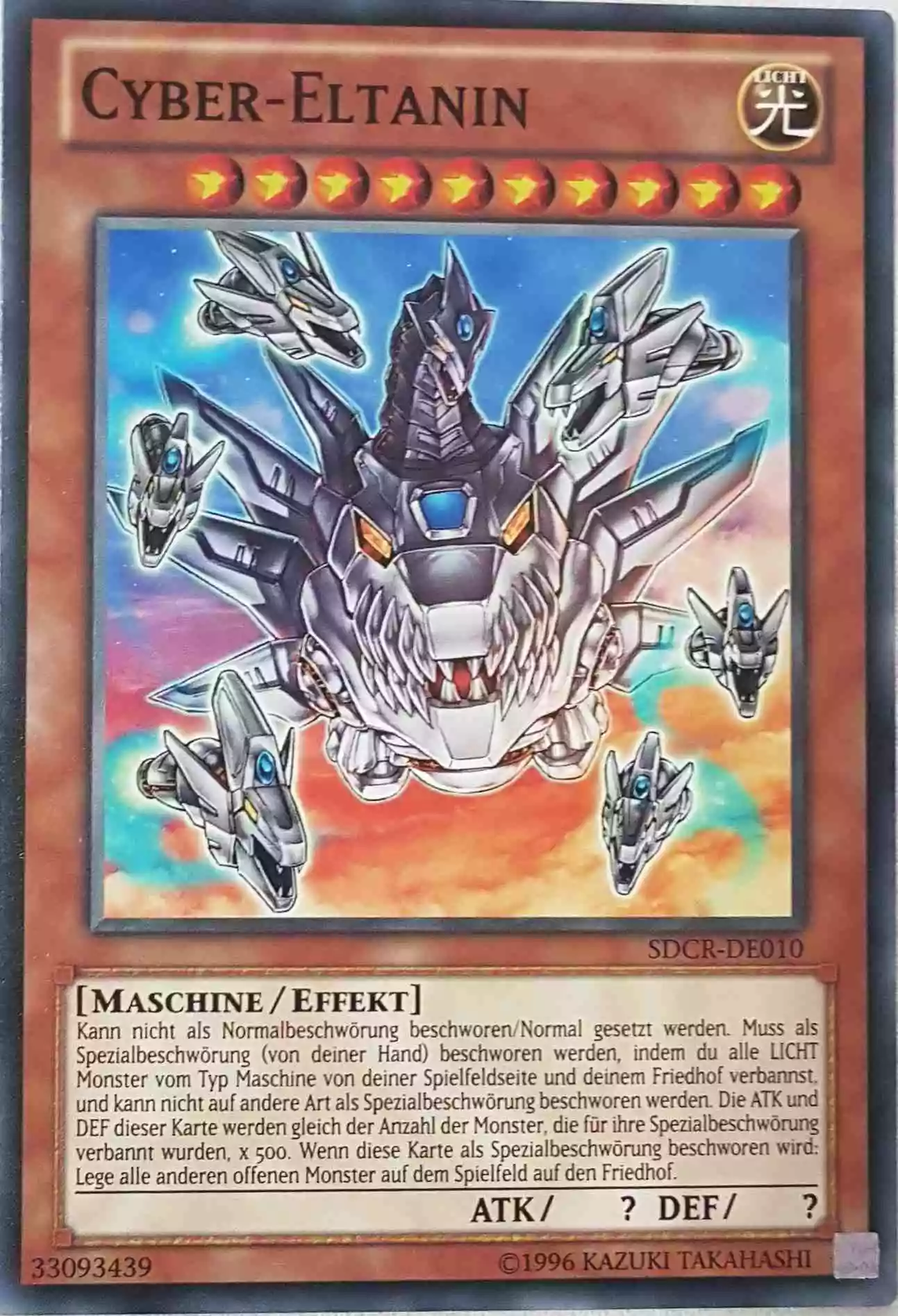 Cyber-Eltanin SDCR-DE010 ist in Common Yu-Gi-Oh Karte aus Cyber Dragon Revolution 