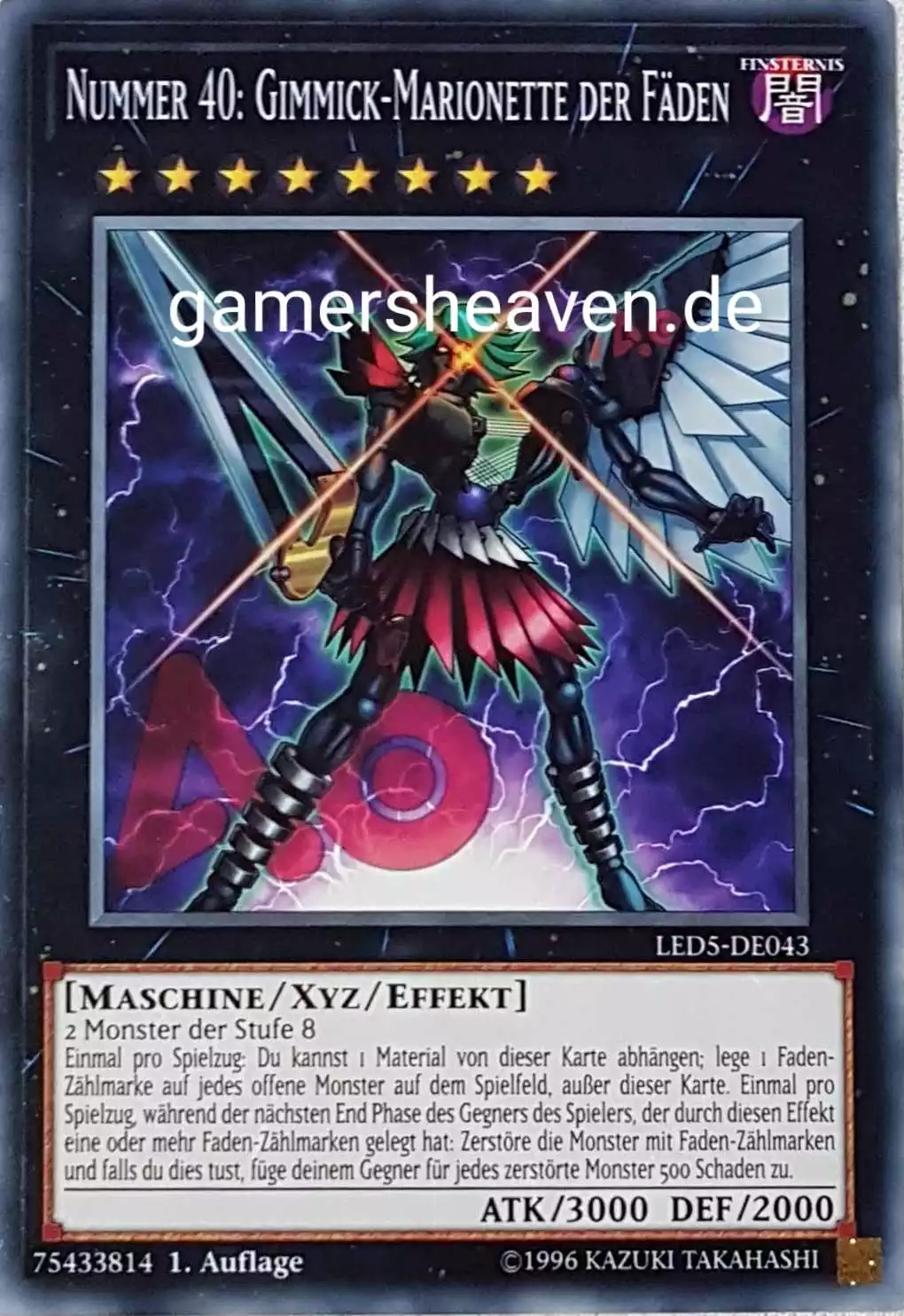 Nummer 40: Gimmick-Marionette der Fäden LED5-DE043 ist in Common aus Legendary Duelists: Immortal Destiny 1.Auflage