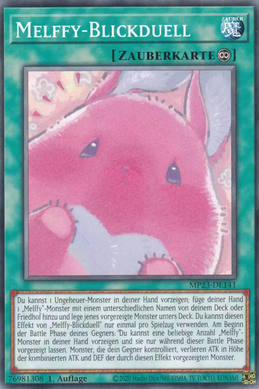 Melffy-Blickduell MP23-DE141 ist in Common Yu-Gi-Oh Karte aus 25th Anniversary Tin Dueling Heroes 1.Auflage