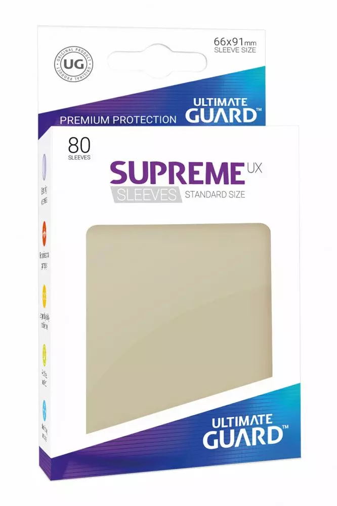 Ultimate Guard Supreme UX Kartenhüllen Standardgröße Sand (80)