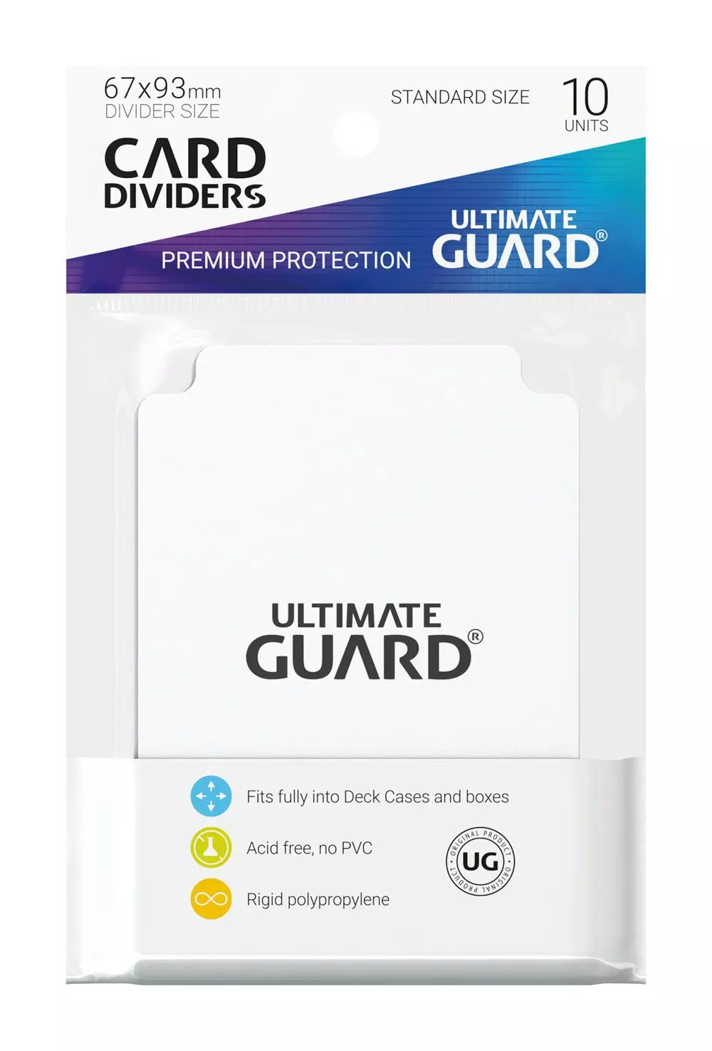 Ultimate Guard Kartentrenner Standardgröße Weiß 10 Stück